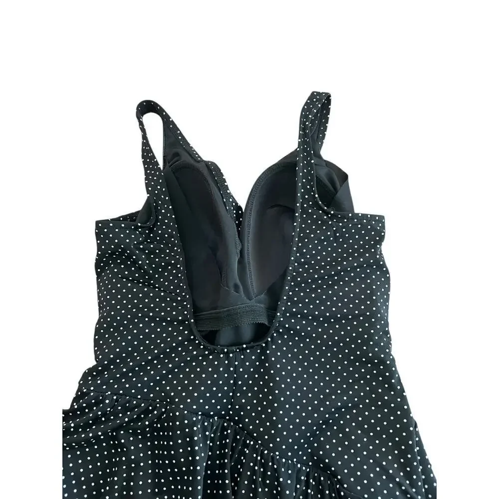 Miraclesuit Pin Point Marais Tummy Control V-Neck One Piece Swimsuit 16D
